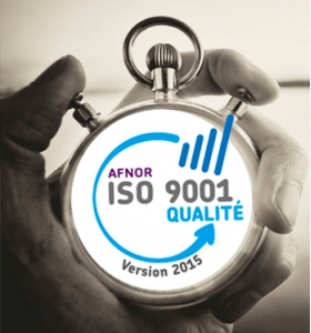 Certification ISO9001 version 2015